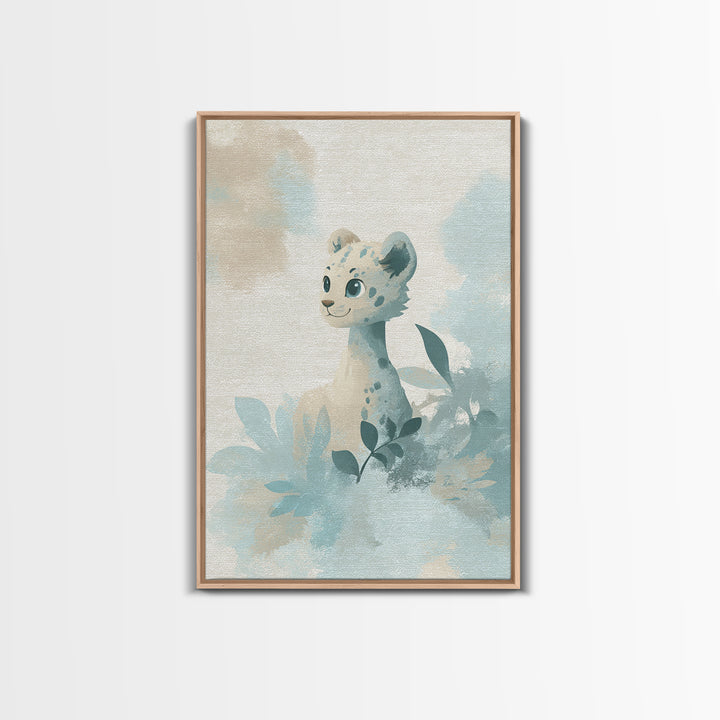Cheerful Animal Dentist Themed Character Without Text Canvas Print, Dental Office Art, Luxury Decor, Office Decor, Calm, DOA-2x3-82