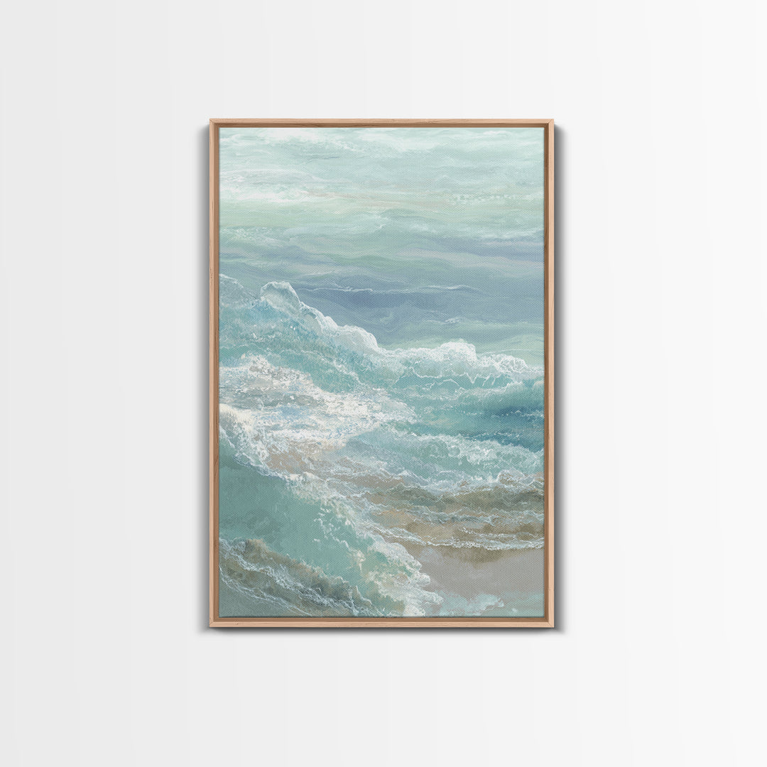 Calming Abstract Ocean Waves Canvas Print, Dental Office Art, Wall Decor, Office Decor, Fine Art, Calm, Contemporary Art, DOA-2x3-9