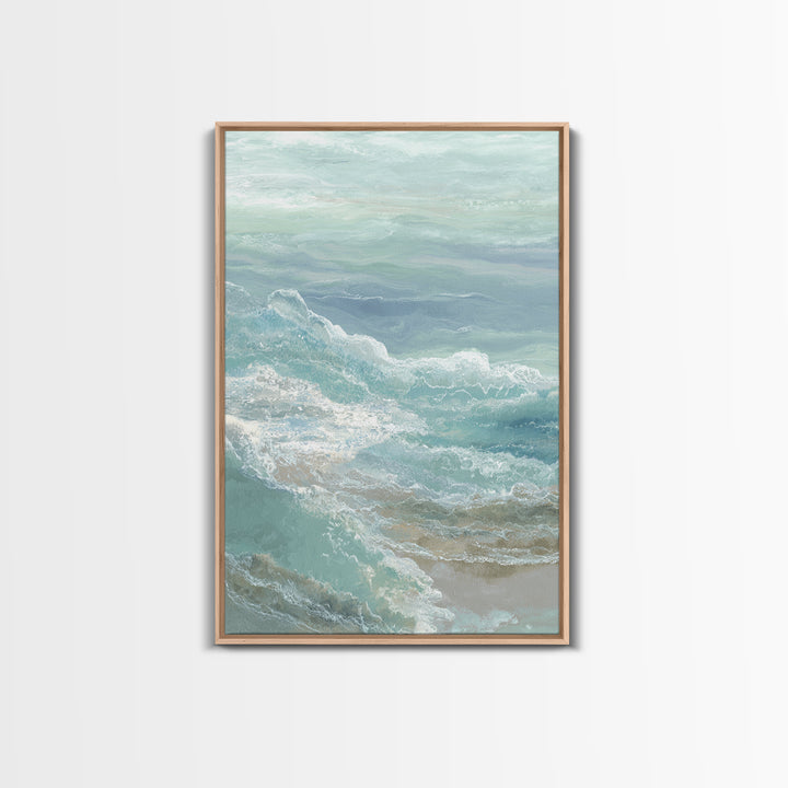 Calming Abstract Ocean Waves Canvas Print, Dental Office Art, Wall Decor, Office Decor, Fine Art, Calm, Contemporary Art, DOA-2x3-9