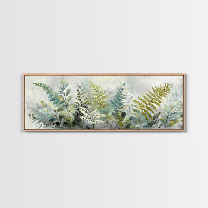 Botanical Fern Study Canvas Print, Dental Office Art, Printable Digital, Office Decor, Fine Art, Calm, Neutral Decor, DOA-3x1-11