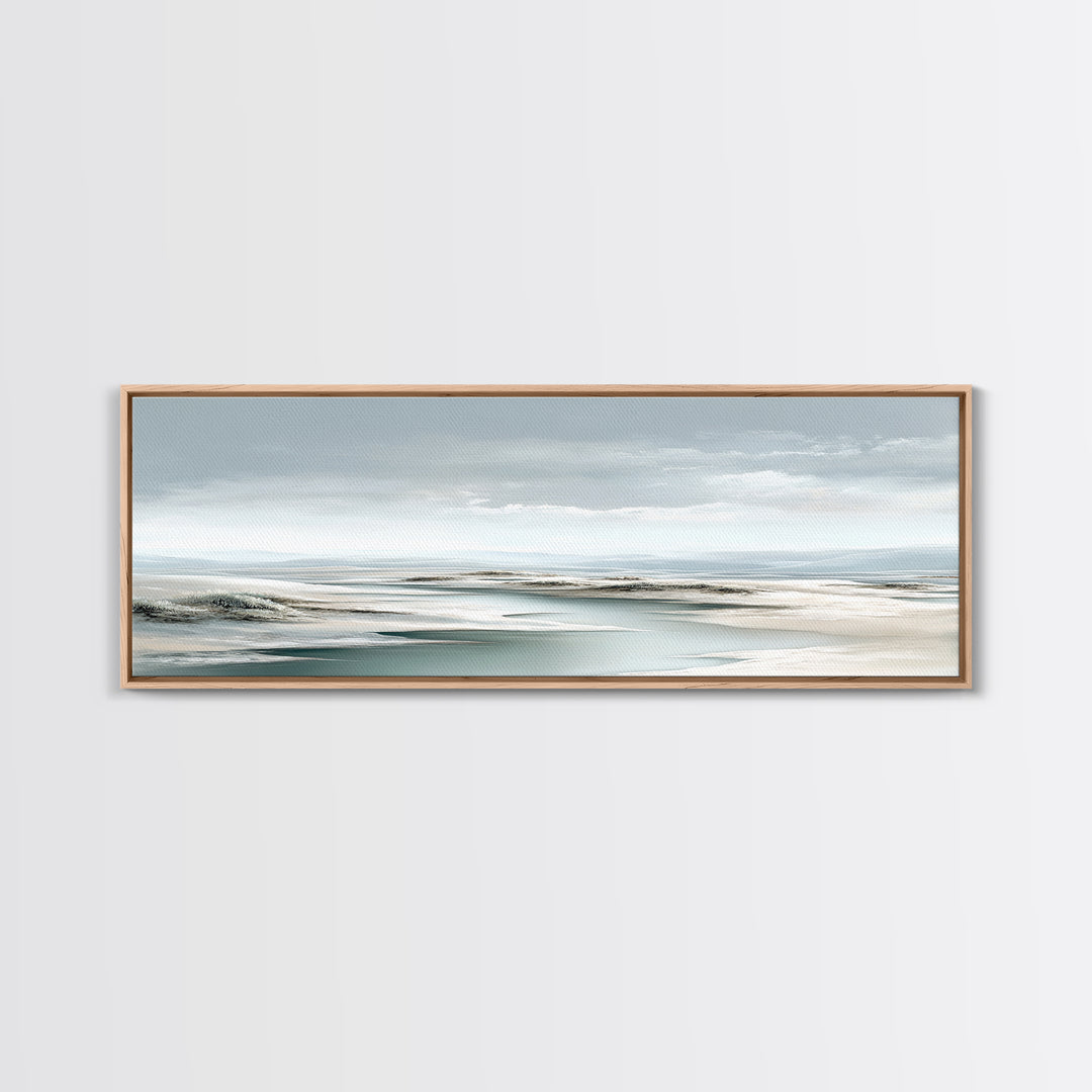 Quiet Coastal Dunes Canvas Print, Dental Office Art, Printable Digital, Office Decor, Calm, Neutral Decor, Modern Decor, DOA-3x1-14