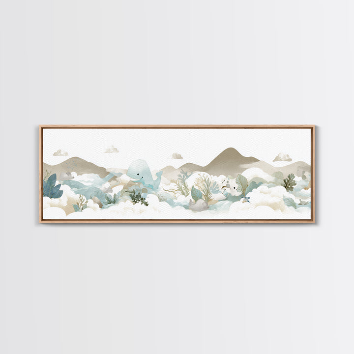 Cheerful Animal Dentist Themed Character Without Text Canvas Print, Dental Office Art, Contemporary Art, Office Decor, Calm, DOA-3x1-18
