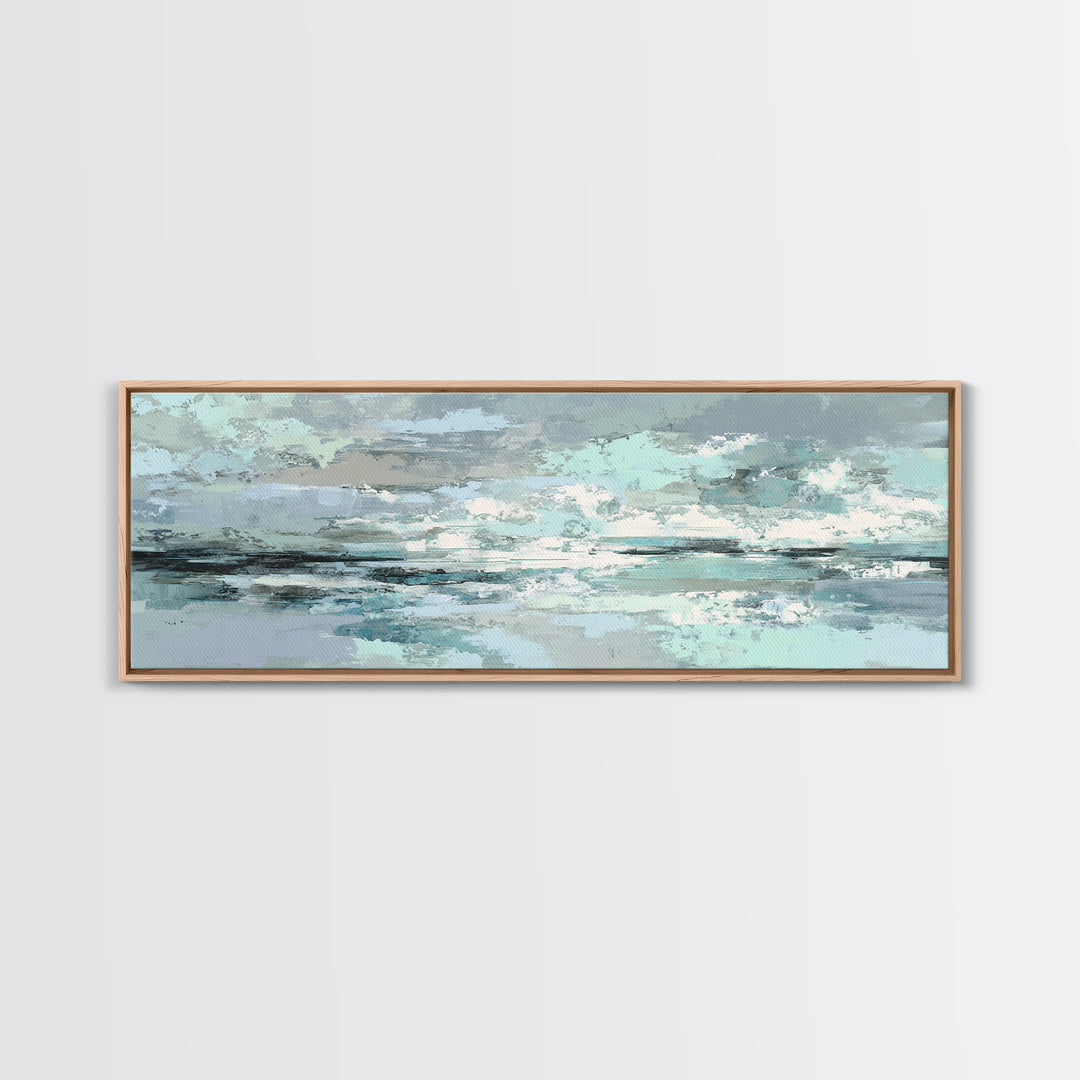 Clean Geometric Art Canvas Print, Dental Office Art, Science Art, Office Decor, Abstract Art, Calm, Boho Decor, DOA-3x1-24