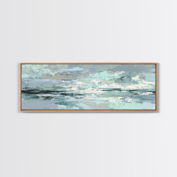 Clean Geometric Art Canvas Print, Dental Office Art, Science Art, Office Decor, Abstract Art, Calm, Boho Decor, DOA-3x1-24