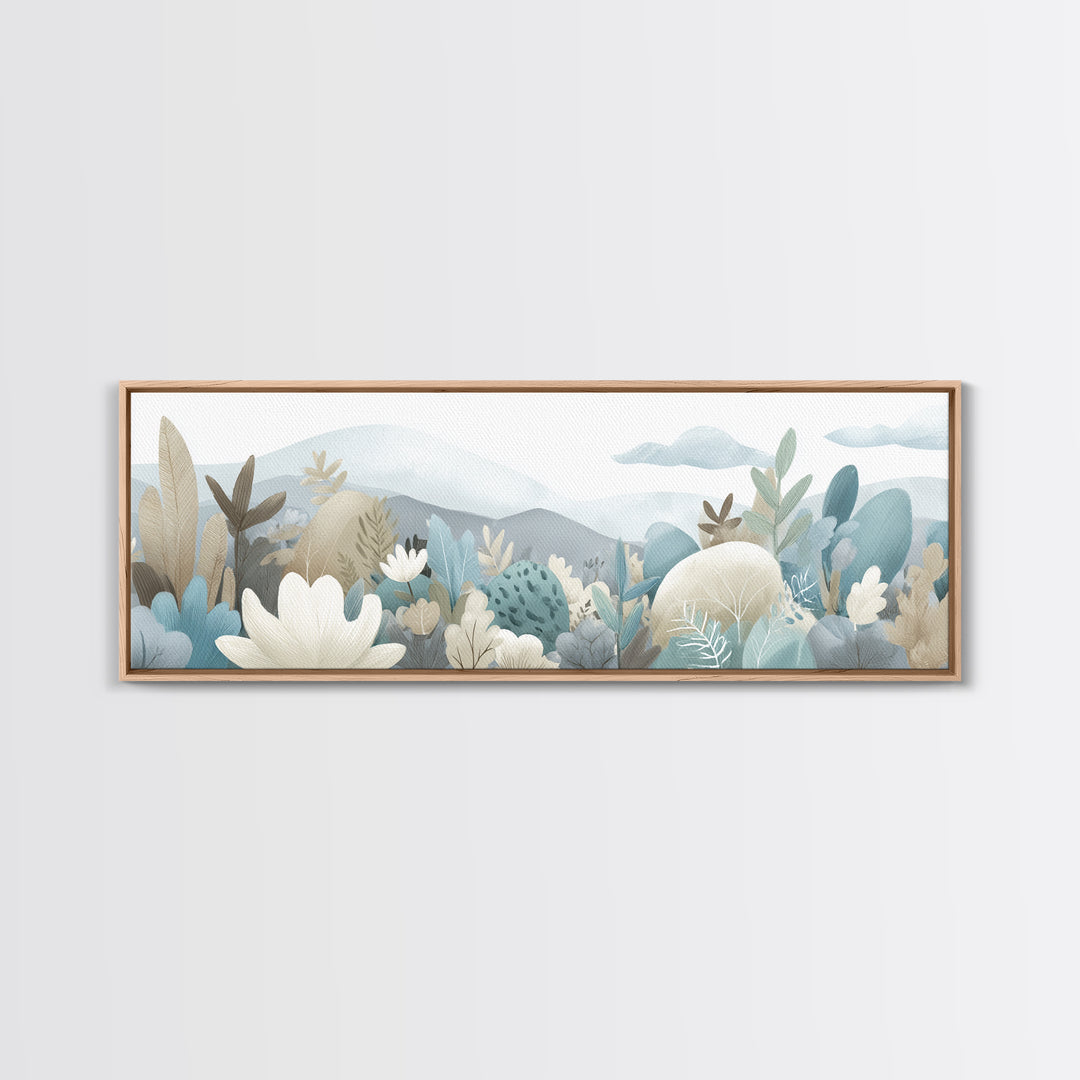 Happy Jungle Animals Canvas Print, Dental Office Art, Statement Artwork, Office Decor, Fine Art, Calm, Printable Wall Art, DOA-3x1-30