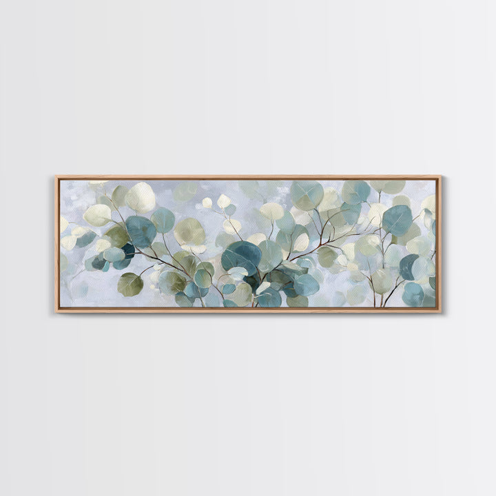 Soft Botanical Eucalyptus Print for Clean Atmosphere Canvas Print, Dental Office Art, Art Print, Office Decor, Fine Art, Calm, DOA-3x1-43