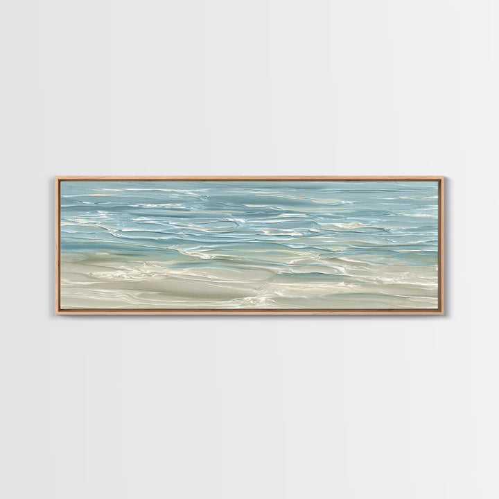 Abstract Water Ripple Pattern Framed Canvas Print, Dental Office Art, Room Decor, Office Decor, Abstract Art, Calm, DOA-3x1-5