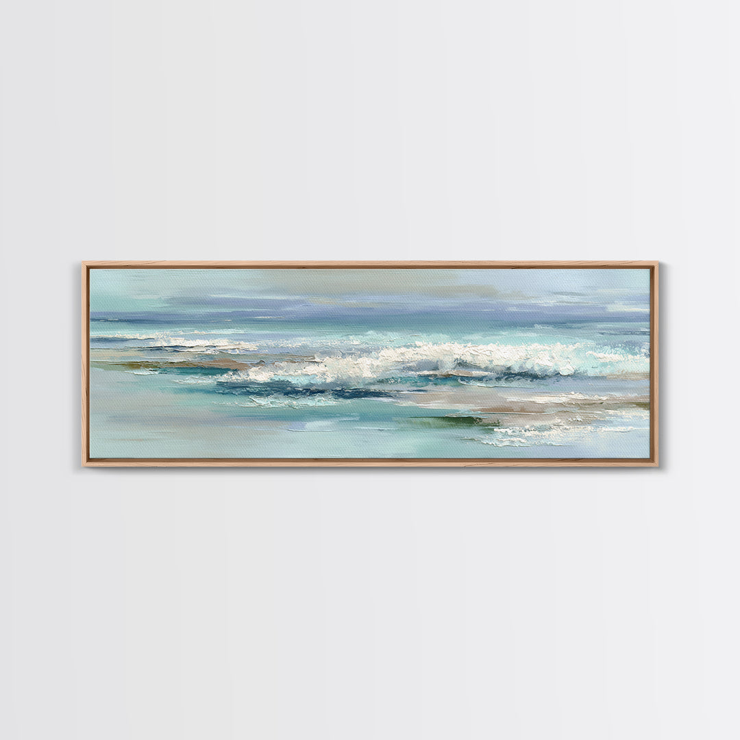 Calming Abstract Ocean Waves Canvas Print, Dental Office Art, Dental, Office Decor, Watercolor Art, Calm, Tooth Art, DOA-3x1-65