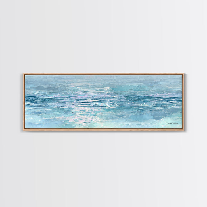 Abstract Water Ripple Pattern Framed Canvas Print, Dental Office Art, Unique Wall Art, Office Decor, Calm, Dental Assistant, DOA-3x1-77