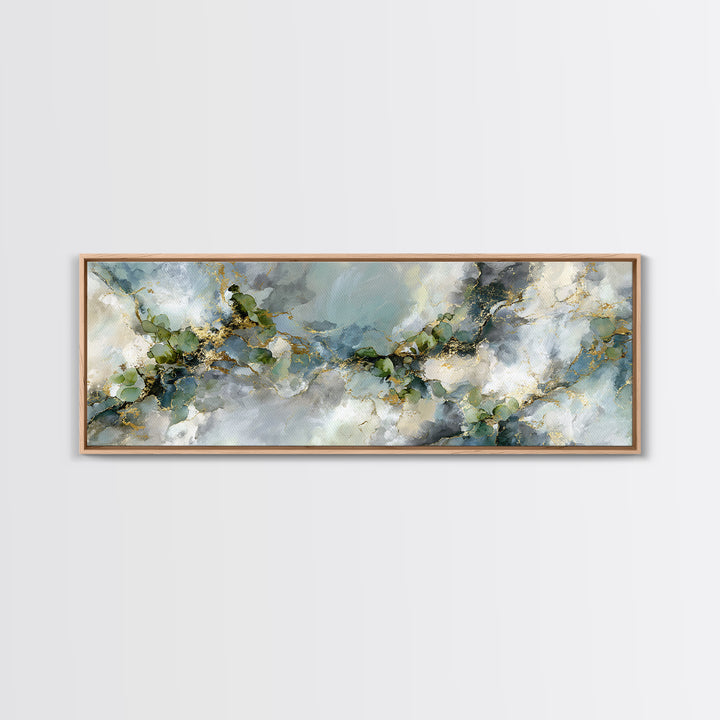 Clean Marble Texture Canvas Print, Dental Office Art, Office Decor, Oil Painting, Calm, Unique Wall Art, Minimalist Wall Art, DOA-3x1-88
