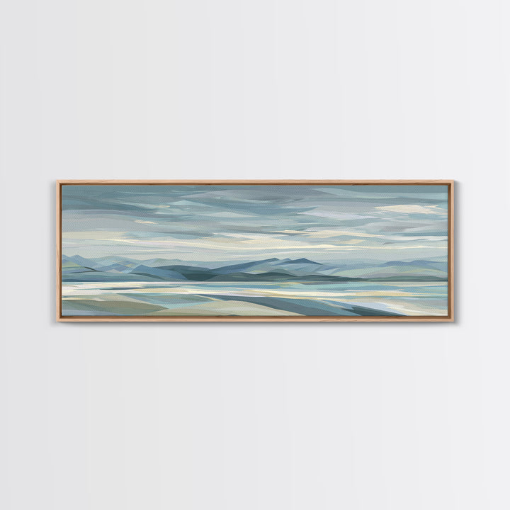 Clean Geometric Art Canvas Print, Dental Office Art, Medical Art, Office Decor, Abstract Art, Calm, Medical Office Art, DOA-3x1-96