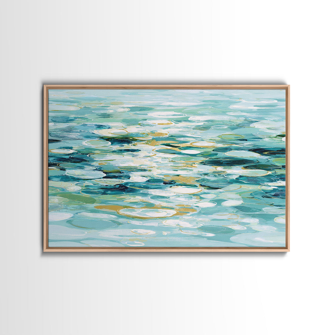 Abstract Water Ripple Pattern Canvas Print, Dental Office Art, Office Decor, Abstract Art, Calm, Dental Art, Digital Artwork, DOA-3x2-17
