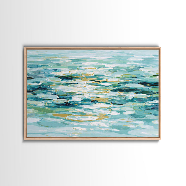 Abstract Water Ripple Pattern Canvas Print, Dental Office Art, Office Decor, Abstract Art, Calm, Dental Art, Digital Artwork, DOA-3x2-17