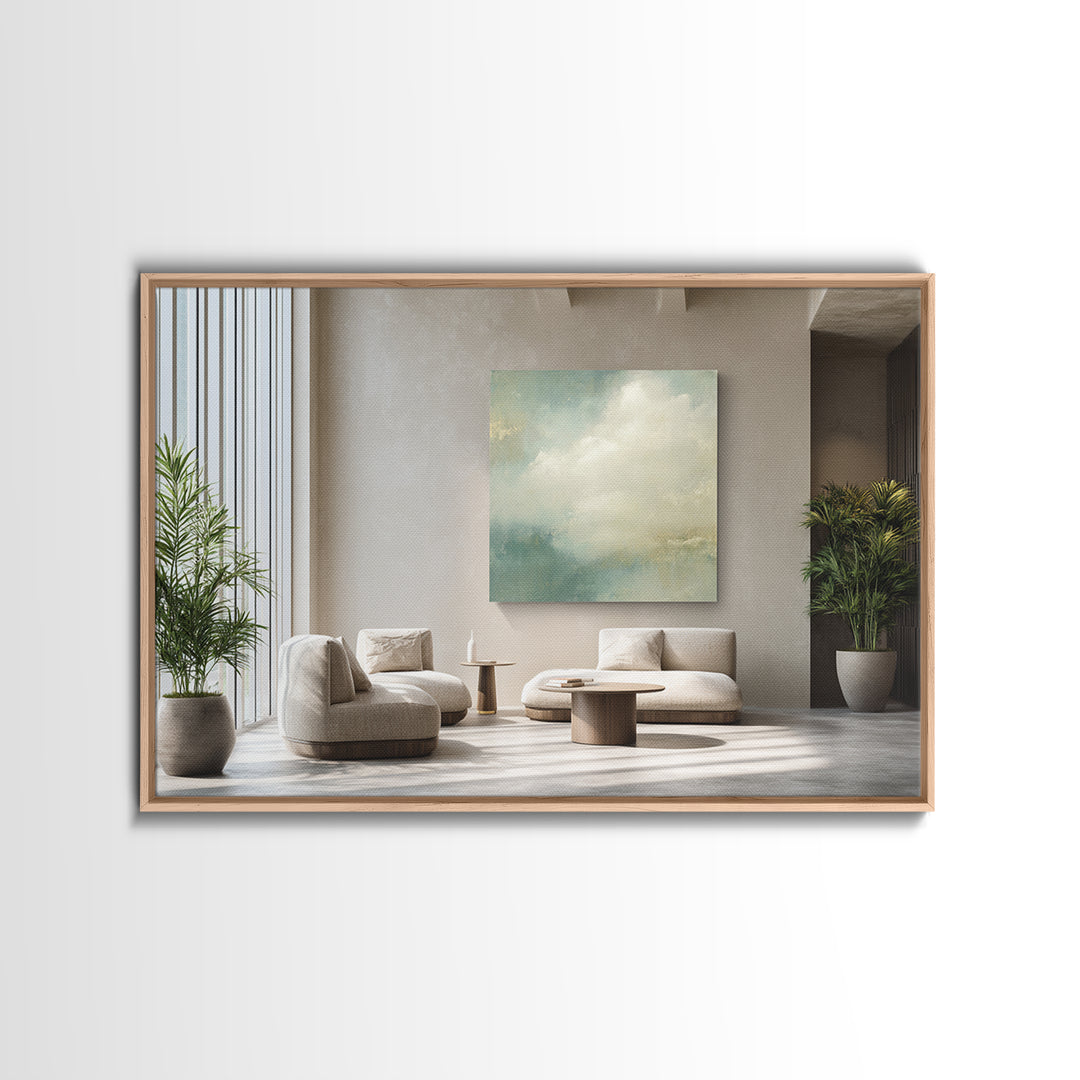 Minimal Line Faces Framed Canvas Print, Dental Office Art, Room Decor, Office Decor, Oil Painting, Calm, Minimalist Wall Art, DOA-3x2-20