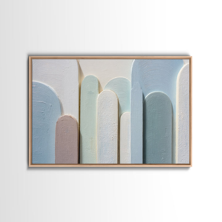 Light Scandinavian Abstract Arches Canvas Print, Dental Office Art, Decor, Office Decor, Abstract Art, Calm, Digital Artwork, DOA-3x2-21