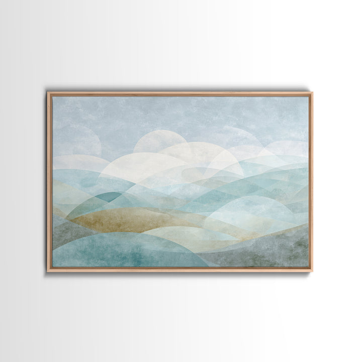 Clean Geometric Art Framed Canvas Print, Dental Office Art, Contemporary Art, Office Decor, Abstract Art, Calm, Dental Wall Art, DOA-3x2-36