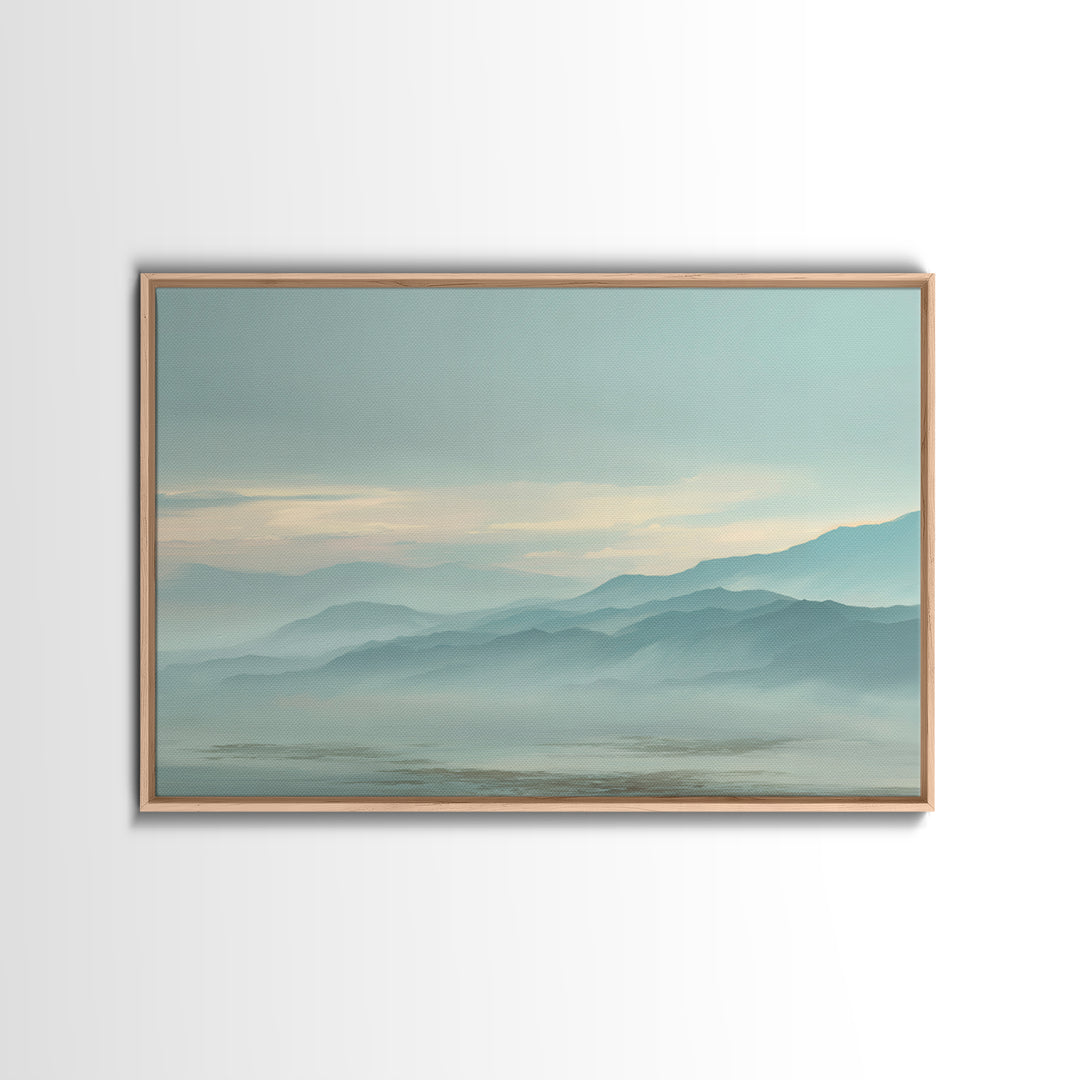 Soft Gradient Sunrise Canvas Print, Dental Office Art, Dental Art, Office Decor, Fine Art, Calm, Dental Gift, Dentist Art, DOA-3x2-72