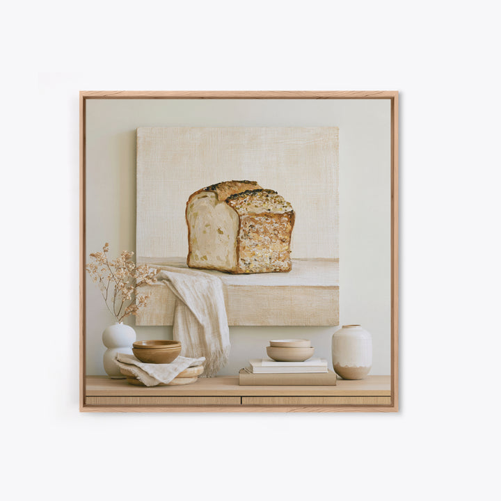 French Bistro Food Illustration Without Text Canvas Print, Dining Room Art, Abstract Wall Art, Dining Room Decor, Dining, DRA-1x1-10