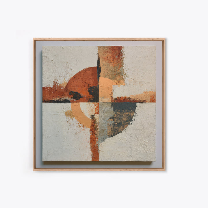 Abstract Composition in Appetite Friendly Warm Tones Canvas Print, Dining Room Art, Abstract Art, Dining Room Decor, Dining, DRA-1x1-28