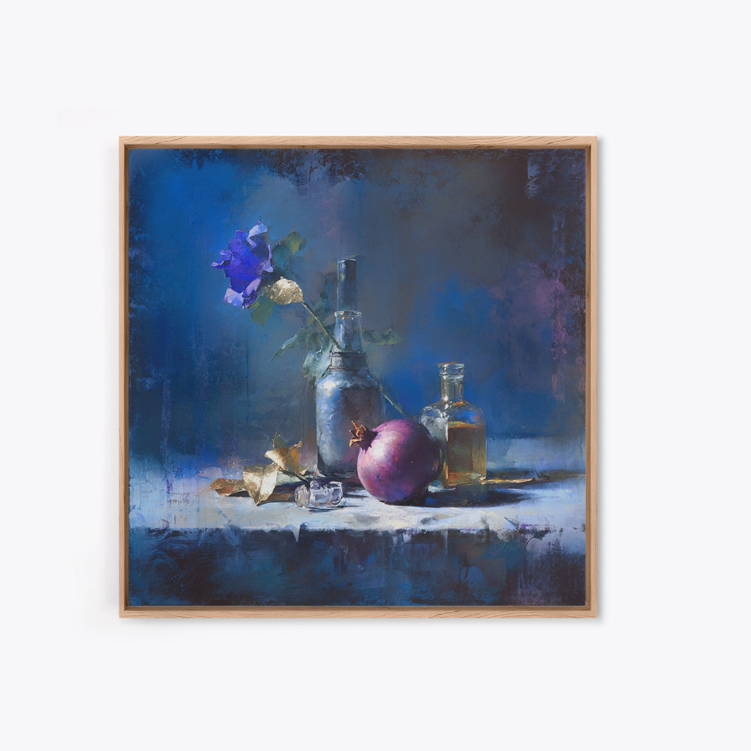 Coffee and Pastry Scene for Breakfast Nook Framed Canvas Print, Dining Room Art, Kitchen Wall Decor, Dining Room Decor, Dining, DRA-1x1-38