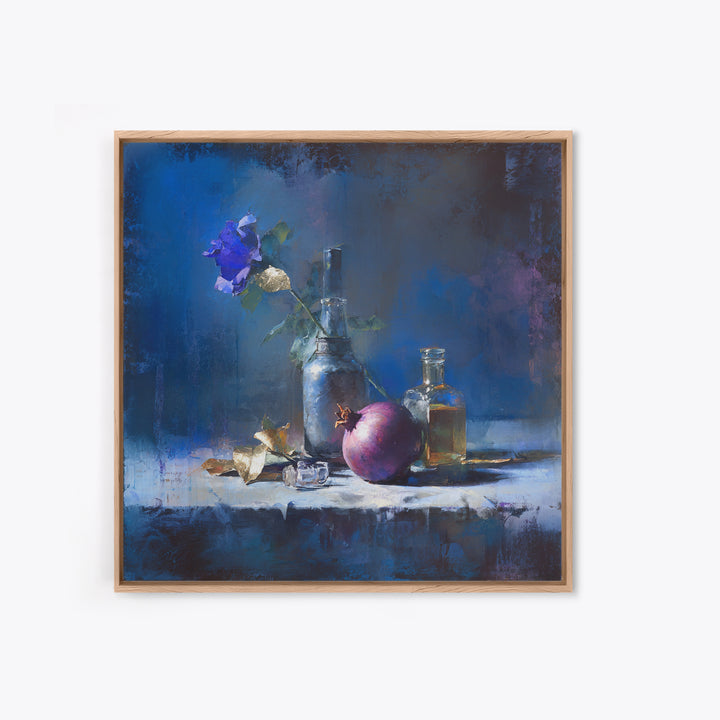 Coffee and Pastry Scene for Breakfast Nook Framed Canvas Print, Dining Room Art, Kitchen Wall Decor, Dining Room Decor, Dining, DRA-1x1-38