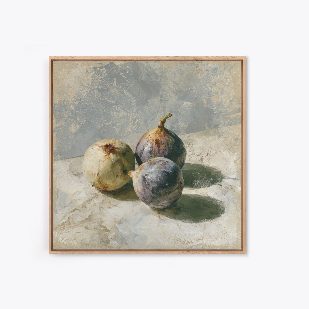 Figs on Marble Framed Canvas Print, Dining Room Art, Printable Art, Dining Room Decor, Fine Art, Dining, Coastal Wall Art, DRA-1x1-47