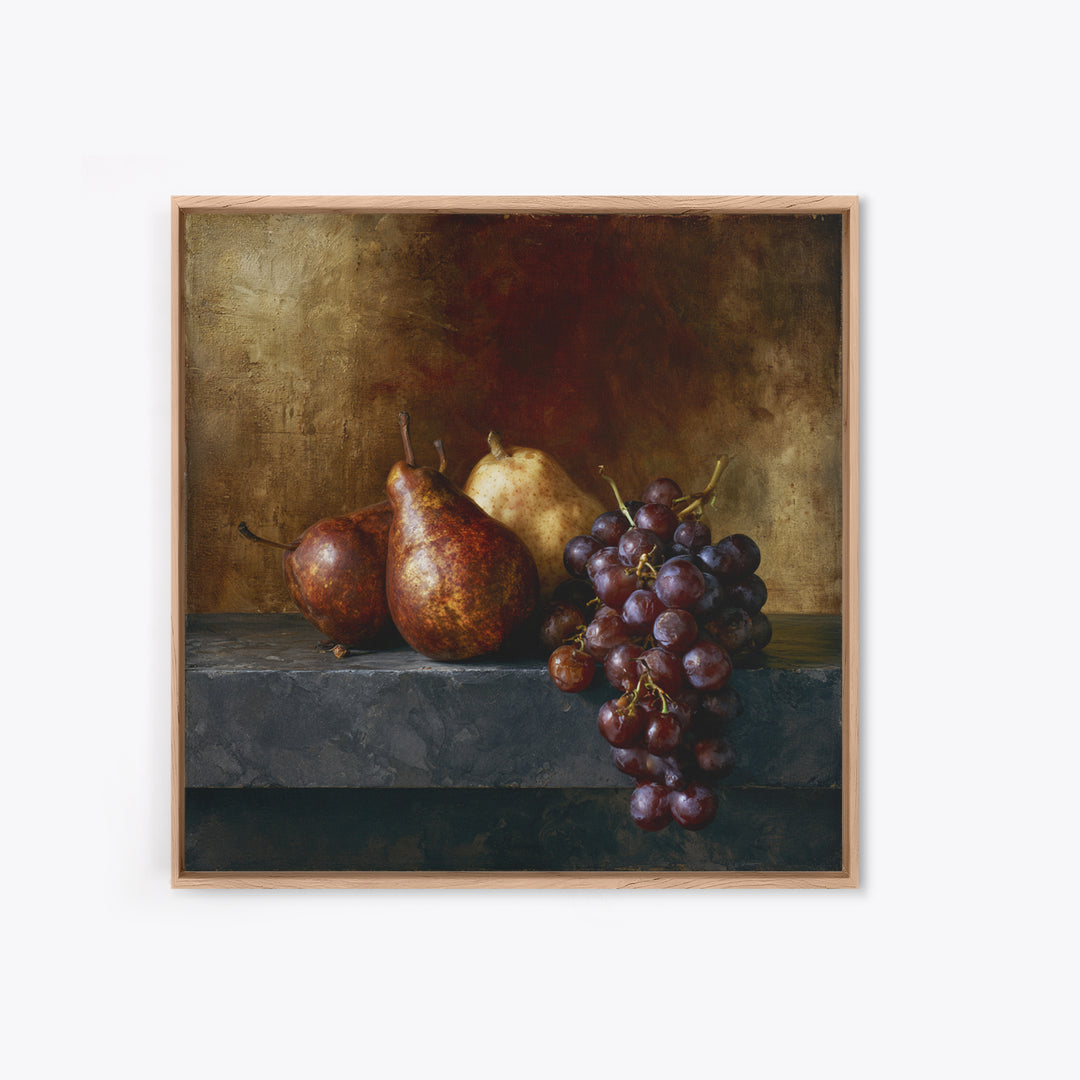 Classical Fruit Still Life Canvas Print, Dining Room Art, Kitchen Prints, Dining Room Decor, Fine Art, Dining, Art Print, DRA-1x1-49