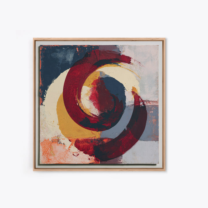 Abstract Red Wine Swirl Framed Canvas Print, Dining Room Art, Modern Wall Art, Dining Room Decor, Dining, Gallery Decor, DRA-1x1-66
