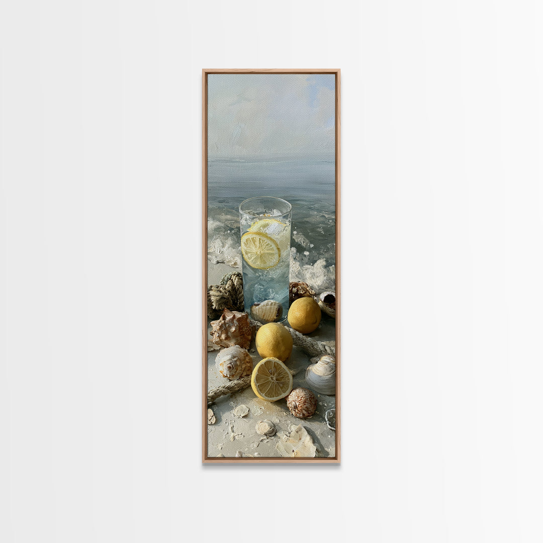 Shellfish and Lemon Still Life Canvas Print, Dining Room Art, Kitchen Decor, Dining Room Decor, Dining 400, Set of Prints, DRA-1x3-100