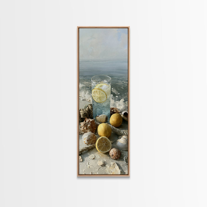 Shellfish and Lemon Still Life Canvas Print, Dining Room Art, Kitchen Decor, Dining Room Decor, Dining 400, Set of Prints, DRA-1x3-100