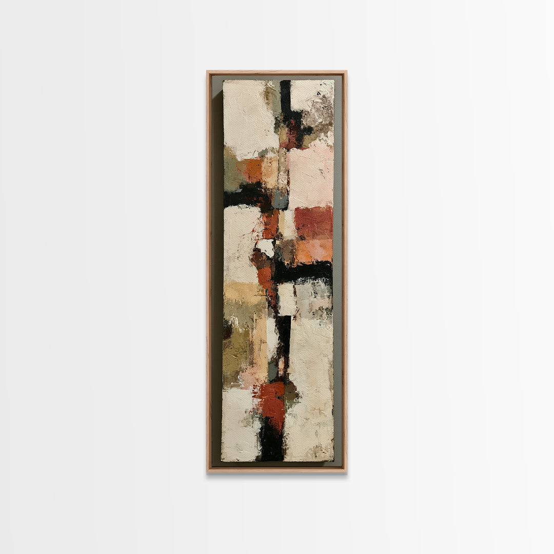 Abstract Composition in Appetite Friendly Warm Tones Canvas Print, Dining Room Art, Food Art, Dining Room Decor, Abstract Art, DRA-1x3-16