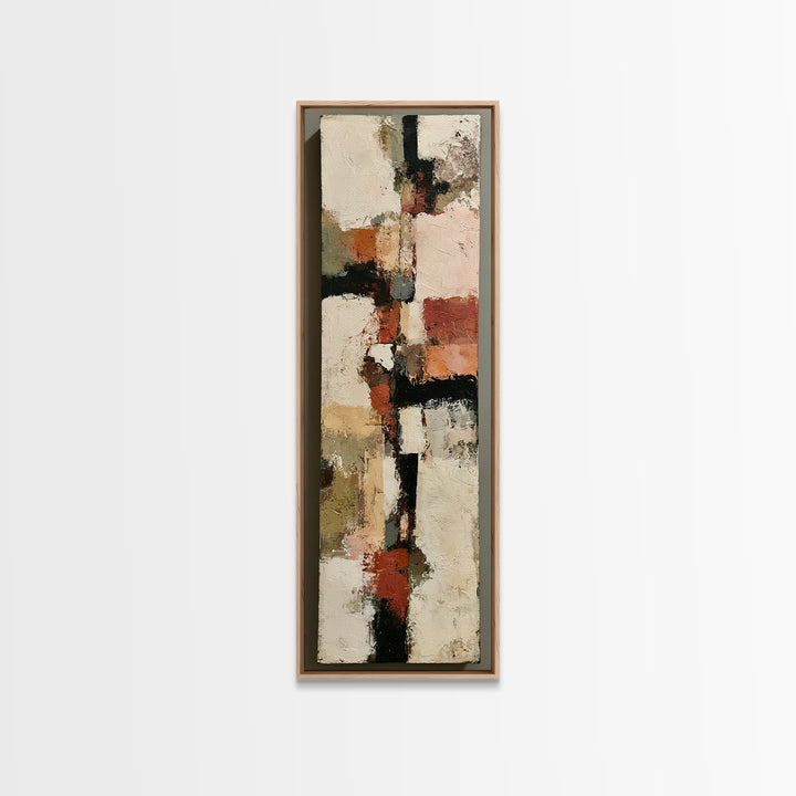 Abstract Composition in Appetite Friendly Warm Tones Canvas Print, Dining Room Art, Food Art, Dining Room Decor, Abstract Art, DRA-1x3-16