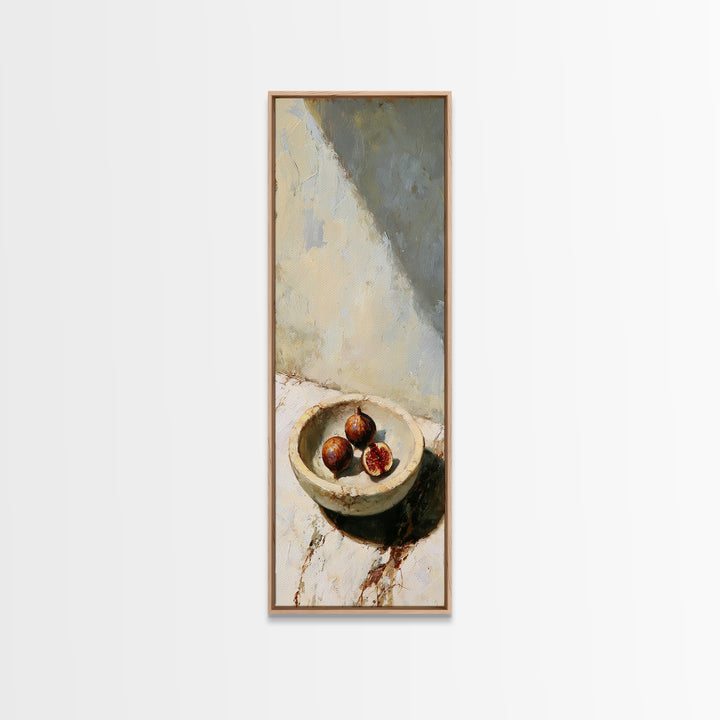 Figs on Marble Canvas Print, Dining Room Art, Fine Art Print, Dining Room Decor, Fine Art, Dining, Fall Decor, DRA-1x3-35