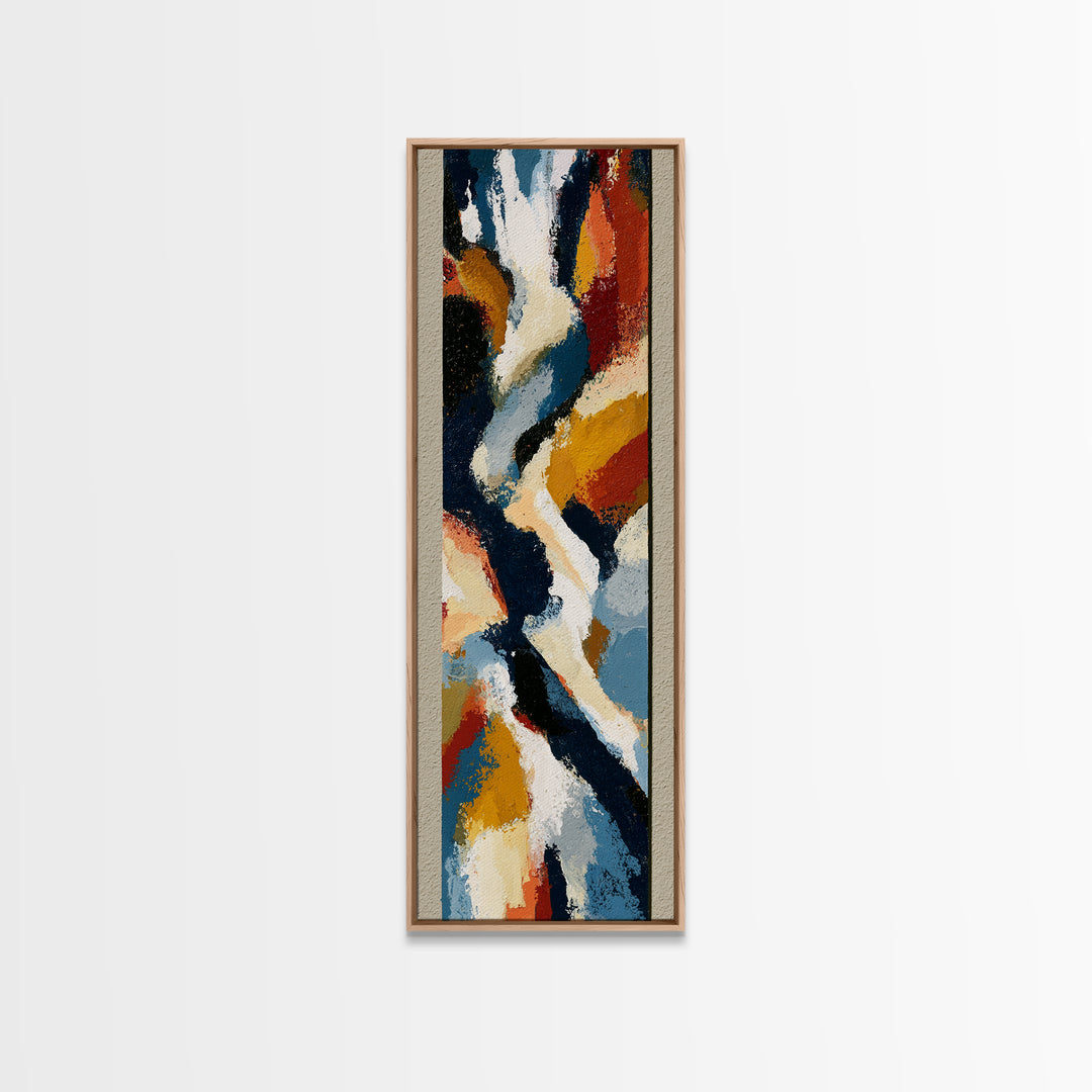 Abstract Composition in Appetite Friendly Warm Tones Canvas Print, Dining Room Art, Home Decor, Dining Room Decor, Dining, DRA-1x3-64
