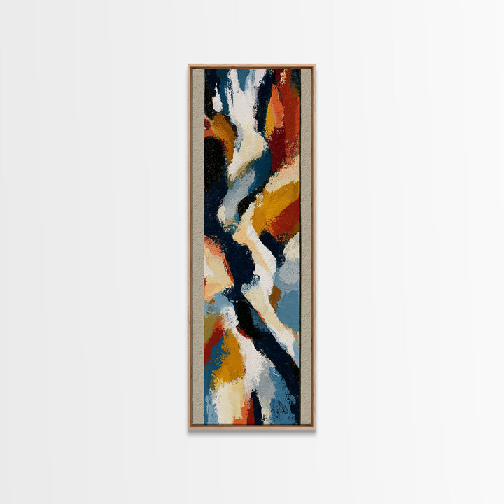 Abstract Composition in Appetite Friendly Warm Tones Canvas Print, Dining Room Art, Home Decor, Dining Room Decor, Dining, DRA-1x3-64