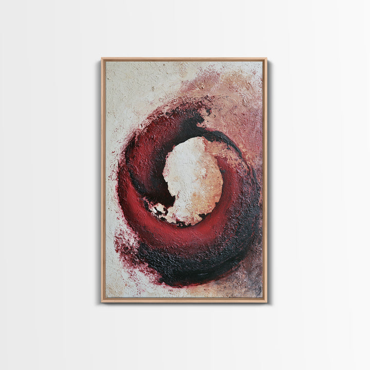 Abstract Red Wine Swirl Canvas Print, Dining Room Art, Boho Decor, Dining Room Decor, Fine Art, Dining, Printable Wall Art, DRA-2x3-50