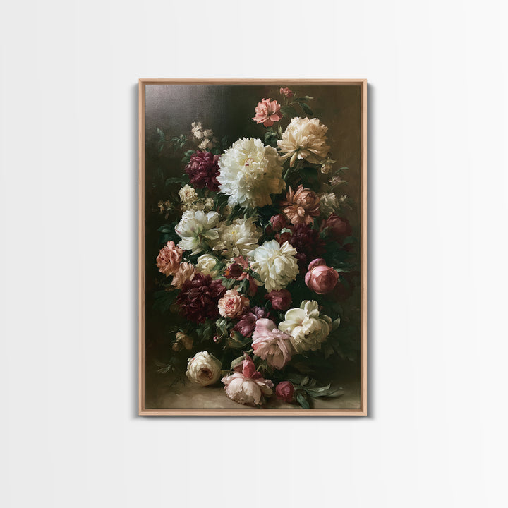 Large Floral Centerpiece Canvas Print, Dining Room Art, Contemporary Art, Dining Room Decor, Fine Art, Dining, Digital Print, DRA-2x3-58