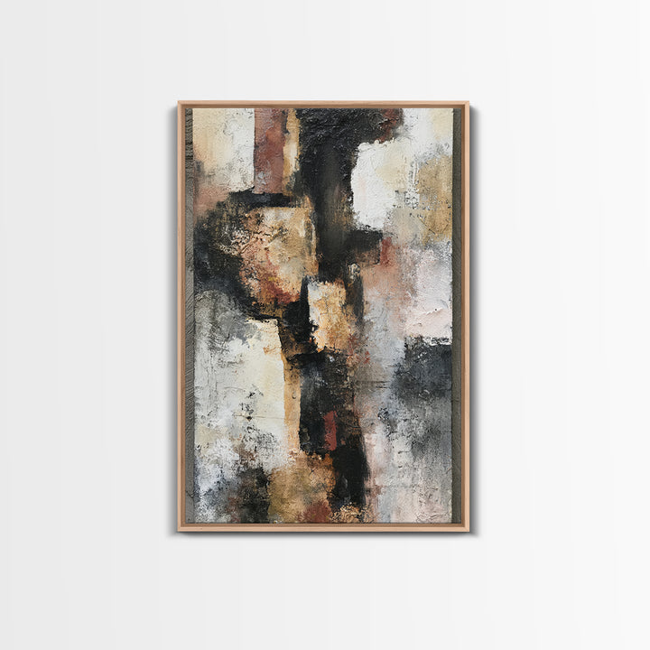 Abstract Composition in Appetite Friendly Warm Tones Canvas Print, Dining Room Art, Statement Artwork, Dining Room Decor, DRA-2x3-60