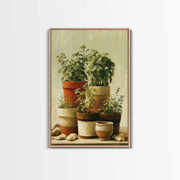 Modern Kitchen Herbs Canvas Print, Dining Room Art, Fall Decor, Dining Room Decor, Dining, Kitchen Art, Living Room Decor, DRA-2x3-65
