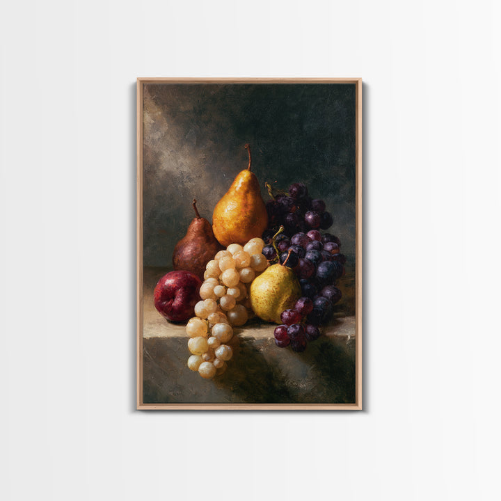 Classical Fruit Still Life Canvas Print, Dining Room Art, Canvas Wall Art, Dining Room Decor, Oil Painting, Dining, DRA-2x3-81