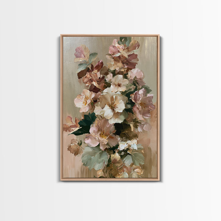 Large Floral Centerpiece Canvas Print, Dining Room Art, Contemporary Art, Dining Room Decor, Fine Art, Dining, Digital Print, DRA-2x3-82