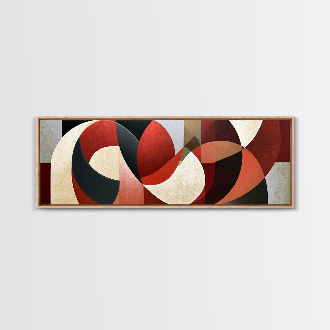 Abstract Red Wine Swirl Canvas Print, Dining Room Art, Fall Decor, Dining Room Decor, Dining, Kitchen Art, Living Room Decor, DRA-3x1-34