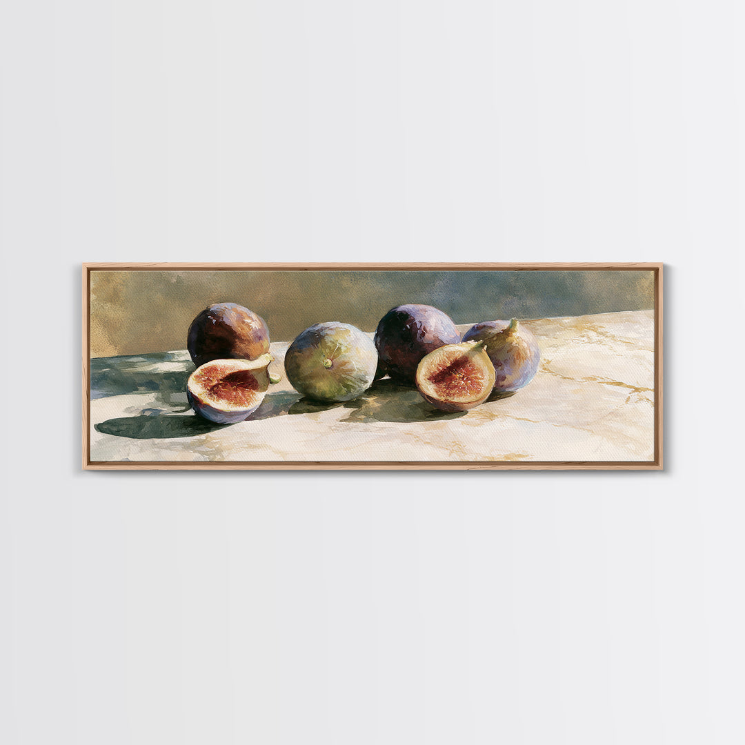Figs on Marble Canvas Print, Dining Room Art, Gallery Decor, Dining Room Decor, Fine Art, Dining, Minimalist Decor, DRA-3x1-39