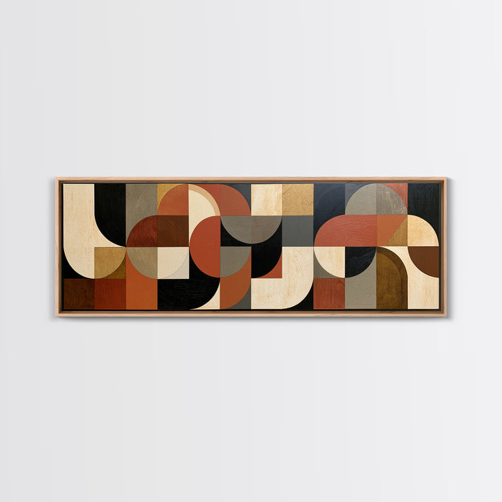 Abstract Composition in Appetite Friendly Warm Tones Canvas Print, Dining Room Art, Gallery Decor, Dining Room Decor, Dining, DRA-3x1-44