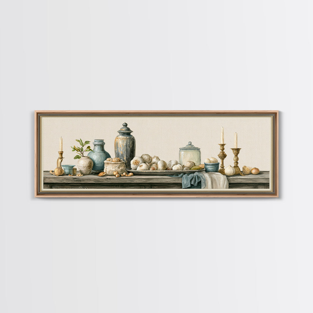Classic Dutch Feast Arrangement Canvas Print, Dining Room Art, Fall Decor, Dining Room Decor, Fine Art, Dining, Kitchen Art, DRA-3x1-83