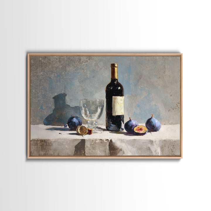 Modern Kitchen Herbs Framed Canvas Print, Dining Room Art, Canvas Art, Dining Room Decor, Watercolor Art, Dining, DRA-3x2-13