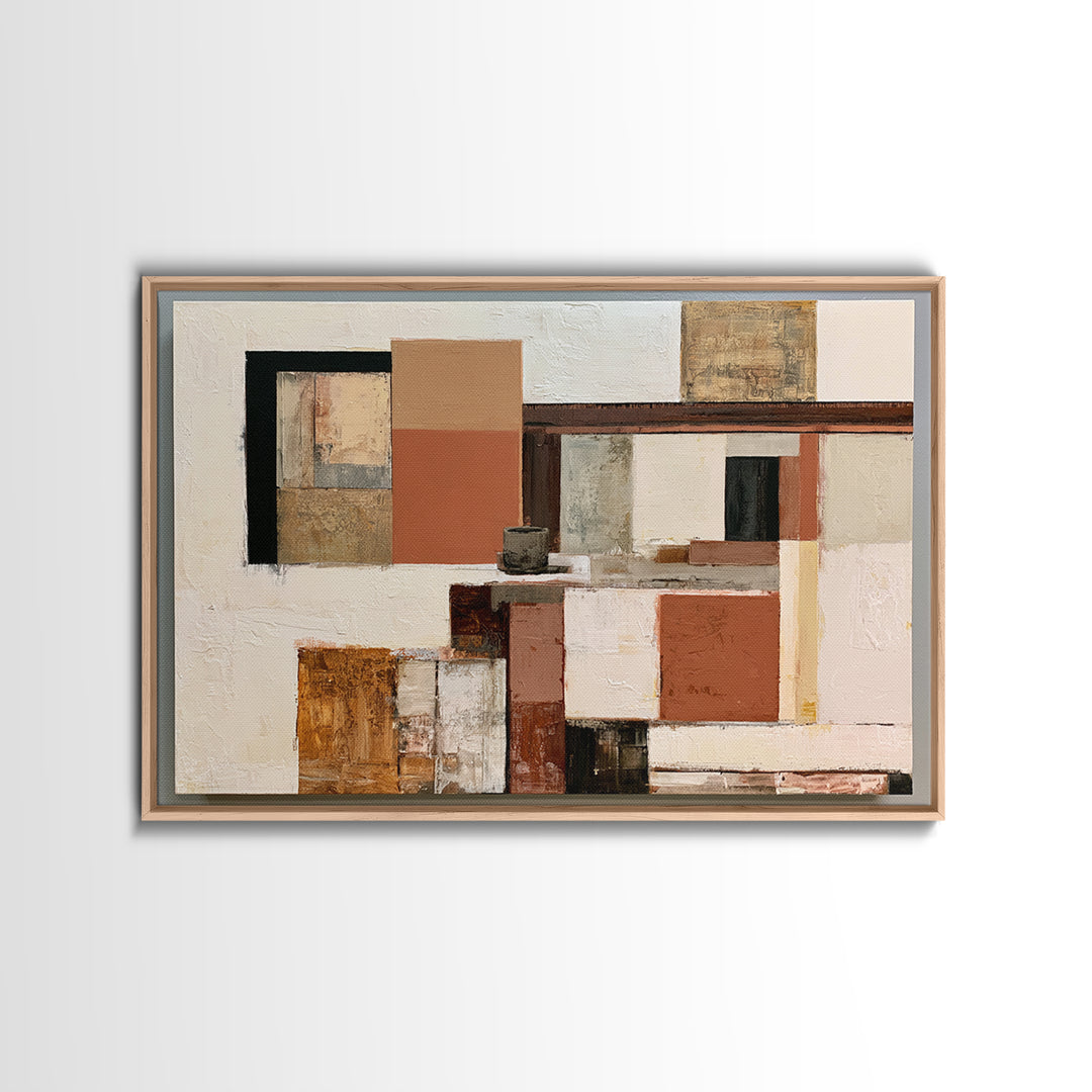 Abstract Composition in Appetite Friendly Warm Tones Canvas Print, Dining Room Art, Canvas Art, Dining Room Decor, Dining, DRA-3x2-32