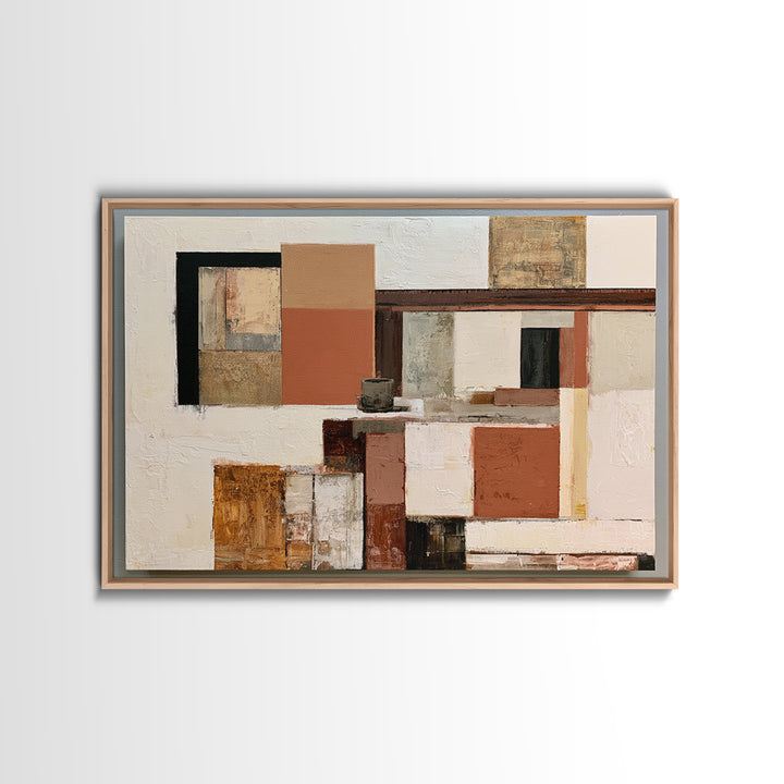 Abstract Composition in Appetite Friendly Warm Tones Canvas Print, Dining Room Art, Canvas Art, Dining Room Decor, Dining, DRA-3x2-32