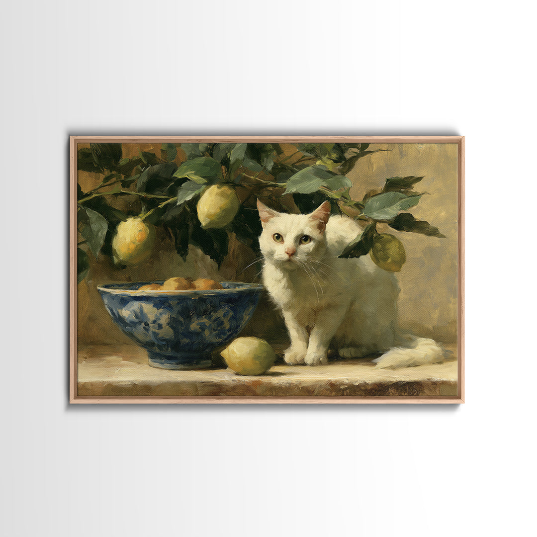 Italian Lemon Branch Canvas Print, Dining Room Art, Printable Art, Dining Room Decor, Watercolor Art, Dining, Coastal Wall Art, DRA-3x2-57