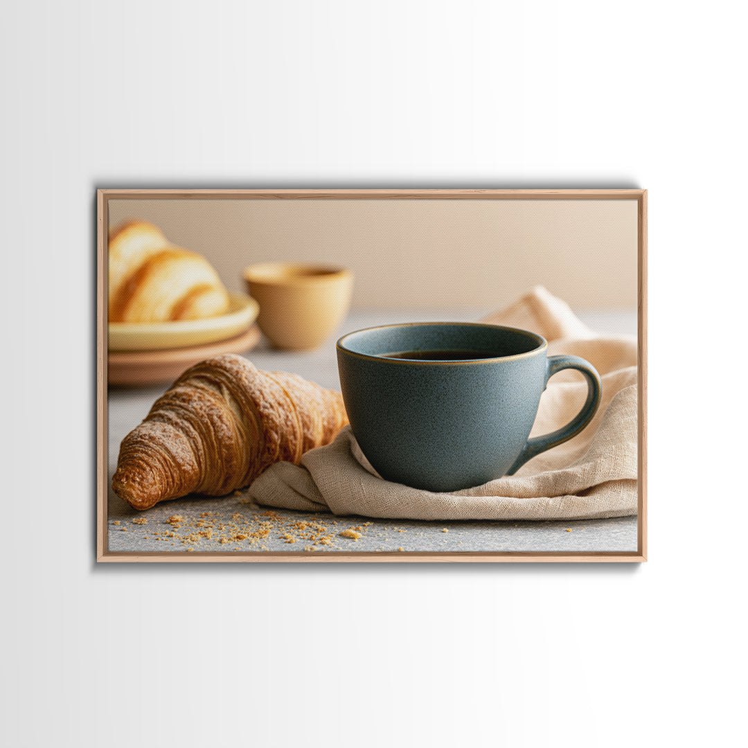 Coffee and Pastry Scene for Breakfast Nook Canvas Print, Dining Room Art, Canvas Art, Dining Room Decor, Fine Art, Dining, DRA-3x2-66